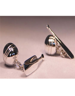 Silver Cricket Cufflinks