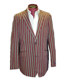 Douglas Wine Striped Blazer