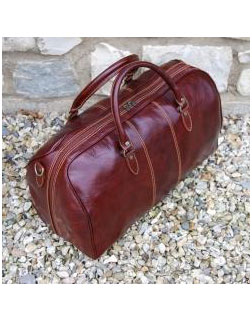 Monza Classic Italian Leather Holdall