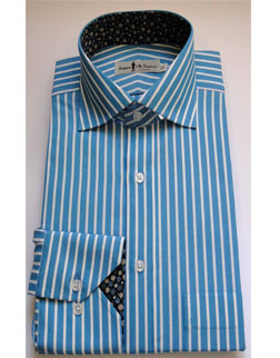 Turquoise Striped Shirt
