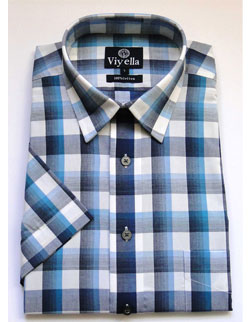 Viyella Blue Check Shirt