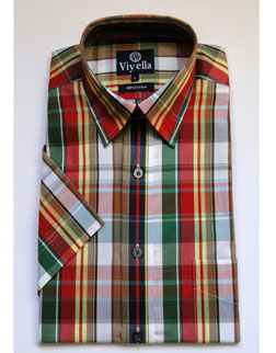 Viyella Red-Green Check Shirt
