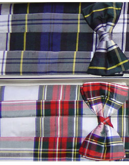 Silk Tartan Cummerbund and Bow Tie Set 