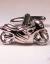 Motorcycle in Rhodium